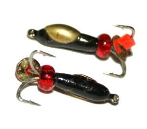 Мормышка черт с коронкой и паетком 7мм МВ34 фотография