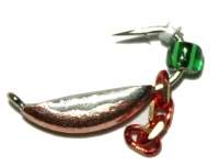 Мормишка Riga супер банан з ланцюжком 2.0 мм мідь 110020с Фотографія