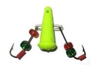 Балда на ушках с бисером 9.5г салатный фотография