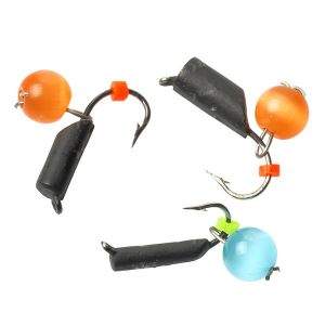 Мормышка Grifon Столбик со спилом и бусиной кошачий глаз Фотографія