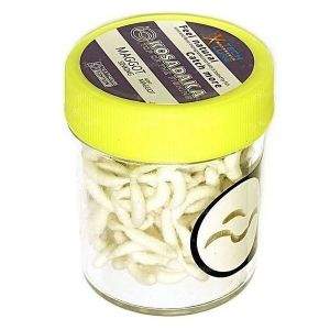 Опарыш плавающий Kosadaka белый запах креветки 150шт Фотографія