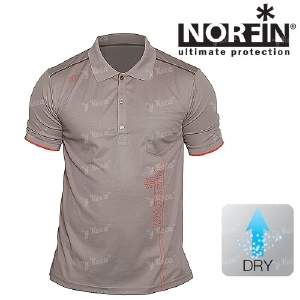 Футболка Norfin Polo Beige Фотографія