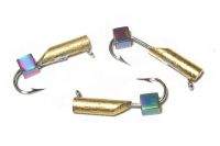 Мормишка Улов Стовпчик 2мм золото кубик хамелеон 060 Фотографія