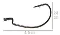 Крючки офсетные Crazy Fish Big Game Offset Hook №2/0 фотография