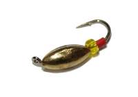 Мормышка Riga оливка 3*7мм золото 136037-03 фотография