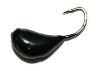 Мормишка свинцева СМ Зубок Чорний светонакопитель Фотографія