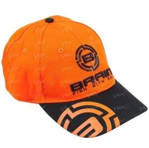 Кепка Brain черно оранжевая фотография