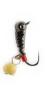 Мормышка Fishing ROI Личинка с подвеской черная 4.0мм 11340-E14 фотография