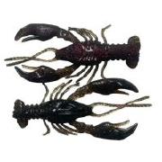 Силикон Angry Baits Kraken 3.6" 52-Red Craw Dad UV 4шт фотография