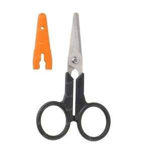 Ножницы Fishing Roi с колпачком черные 19-2030 фотография