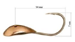 Літня мормишка Yagan на Карася №40 Мідь Фотографія