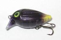 Воблер Буг RealBug 35F Фіолетовий з жовтим хвостом Фотографія