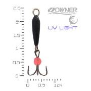 Мормышка ЧС Дьявол черный 0.8г №18 шарик красный фотография