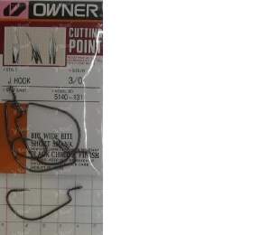 Офсетний гачок Owner 5140-3/0 6шт Фотографія