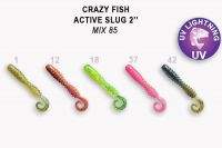 Силікон Crazy Fish Active Slug New Style 2" M85 10шт Фотографія