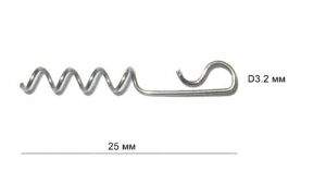 Пружина штопор для джиг головок 10шт Фотографія