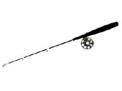 Удочка зимняя Черная Саламандра Судаковая класик с катушкой фотография