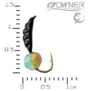 Мормишка ЧС Креветка XS 0.33г №14 Кулька гранована Блакитно-Золота Фотографія