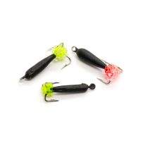 Мормышка Grifon Чертик с петлей длинный с икрой фотография