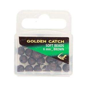 Бусина резиновая Golden Catch 6мм коричневая 1665250 фотография