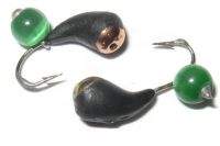 Мормышка Grifon Уралочка с камнем 4.0мм медная коронка фотография