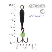 Мормышка ЧС Дьявол черный 0.8г №18 шарик зеленый фотография