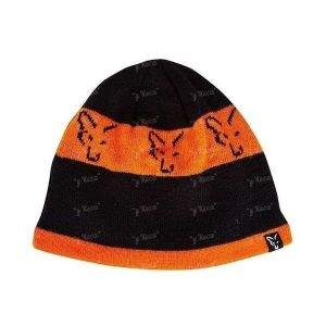 Шапка вязаная FOX Beanie black-orange CPR993 фотография