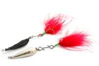 Блешня прямовисна РЛ трійник з червоною мухою 2627 S-B Фотографія