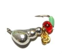 Мормишка Riga мураха з ланцюжком 3.0 мм срібло 103030с Фотографія