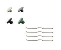 Набор клипс для шпули Flagman Line Clip 4шт (2рез 2металл) фотография