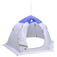 Палатка зимняя Fishing ROI 206AT автомат-шестигранник бело-голубая 2.8*2.4*h1.6м фотография