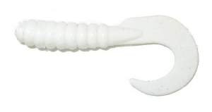Твістер YUM Walleye Grub 3" #YWG327 White Фотографія