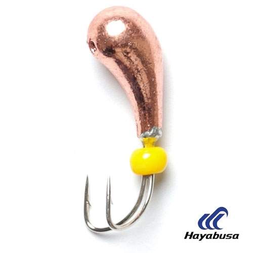 Мормишка коза чесночинка з отвором K1530-C Фотографія