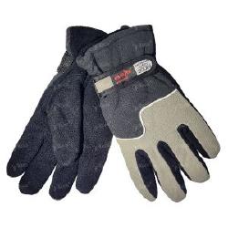 Рукавички флісові Rris із утеплювачем чорно-сірі р.10 Фотографія