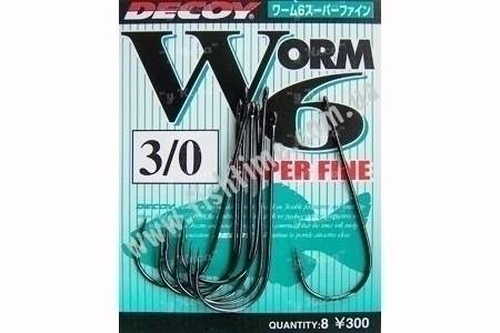 Крючок Decoy Worm 6 №01 9шт фотография