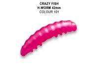 Силикон Crazy Fish MF H-Worm 1.65" плавающий 101 10шт фотография