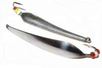 Блесна отвесная Изюмская Малек 15мм 1.2г Серебро фотография