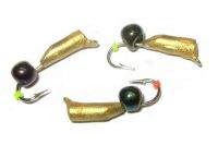 Мормишка Улов Стовпчик 2.5 мм золото з оком 042 Фотографія