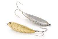 Блесна отвесная РВС Волнистая 2 крючка 5.5г латунь фотография