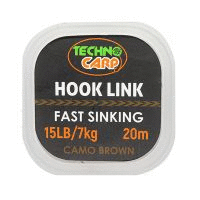 Поводочный материал Технокарп 20м без оплетки Camo Broun 15lb 80146 фотография