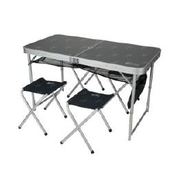 Стол складной GC в комплекте 4 стула (с отверстием для зонта) 7339000 фотография