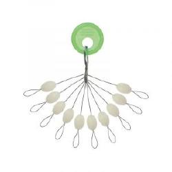 Стопор большой флуоресцентный Catzoom Luminous Stopper 5*7мм 10шт CZ2896 фотография