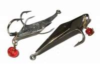 Блешня прямовисна 3 гачка з ланцюжком 3531-S Фотографія