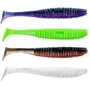 Силікон Angry Baits Shiner 4.0" AB Mix-2 4шт Фотографія