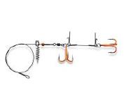 Оснастка для силикона Gurza Stinger Pike Rig Duo ST36 ORuv №1/0 оранжевые фотография