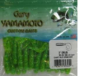 Gary Yamomoto Grub 3" 20шт 30-20-169 Фотографія