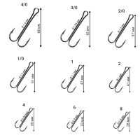 Двойник Crazy Fish Long Tail Double Hook фотография №3