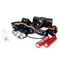 Фонарь налобный WD119 на аккумуляторах фотография №1