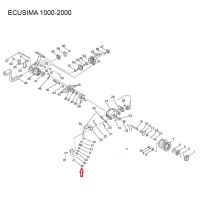 Гвинт для ролика лісоукладача Ecusima 1000/2000 (21165) Фотографія №1