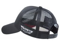 Кепка Favorite M93-17K чорна біло-червоне лого Фотографія №1